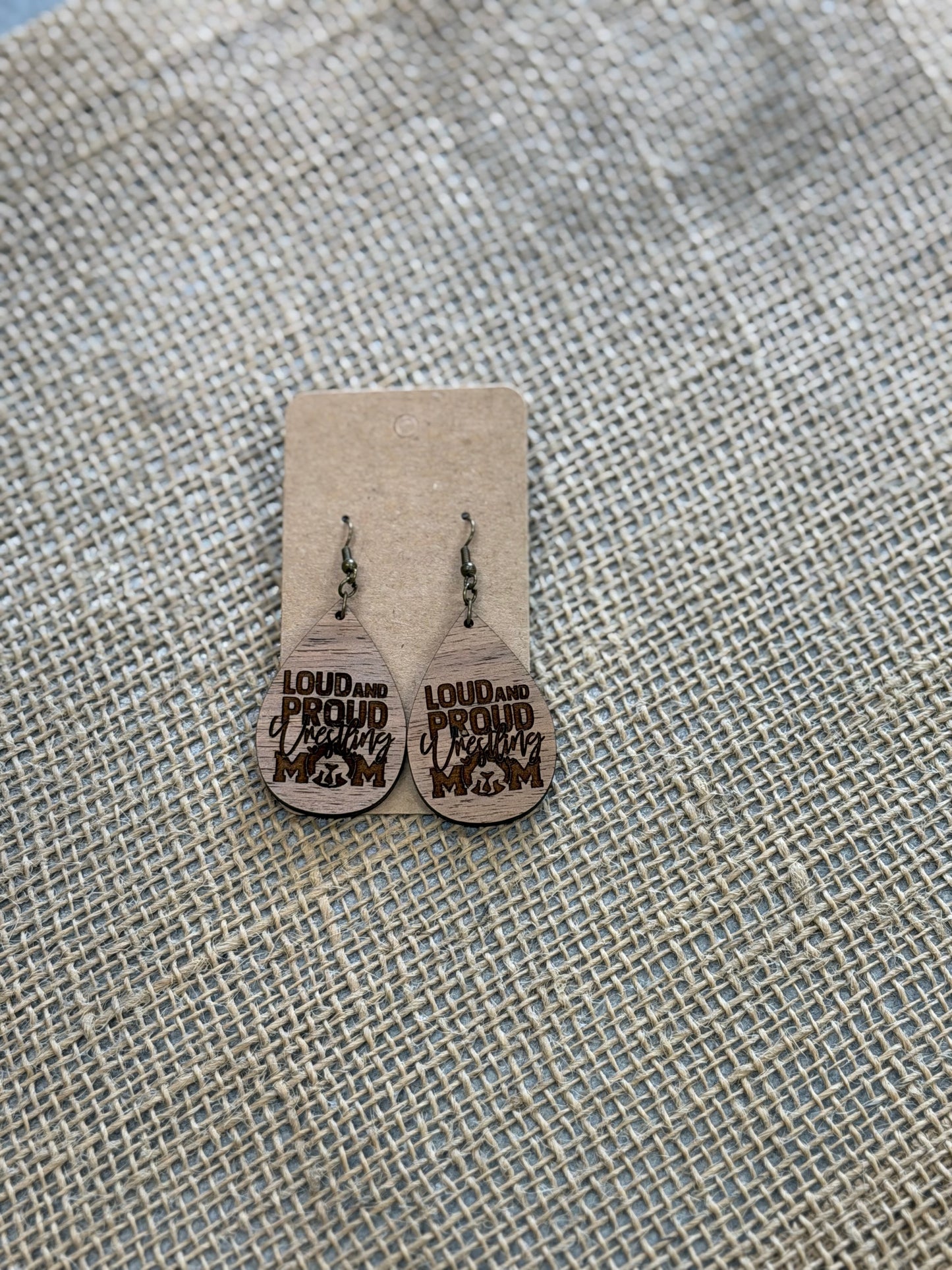 Wresting Mom earrings