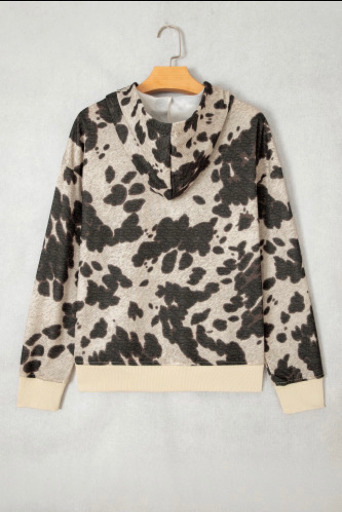 Cow Print Western Hoodie
