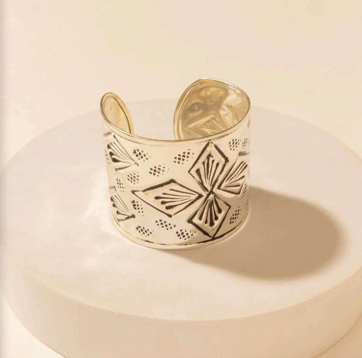 Western Engraved Cuff Bracelet