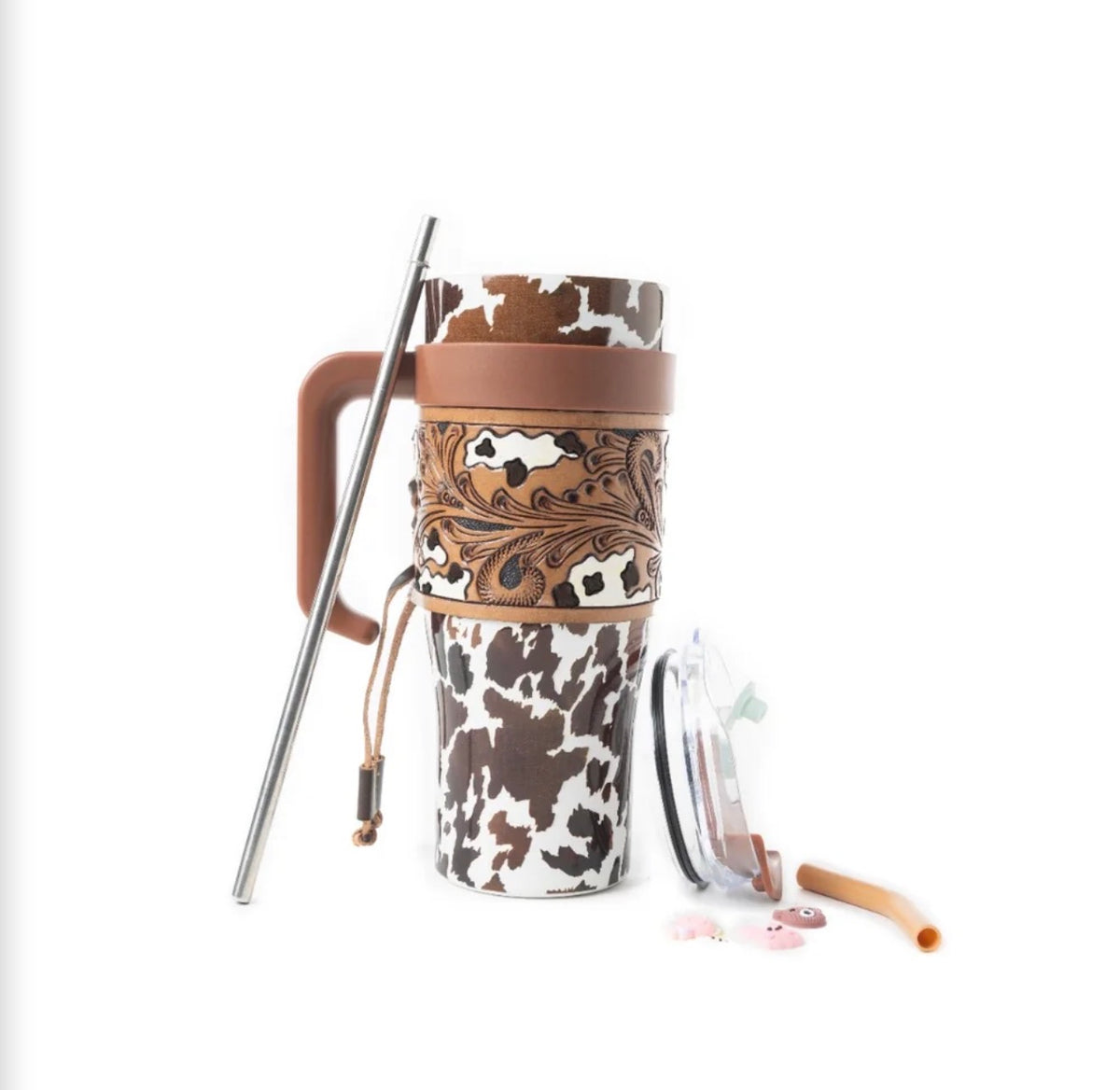 Cow Print Western Tumbler