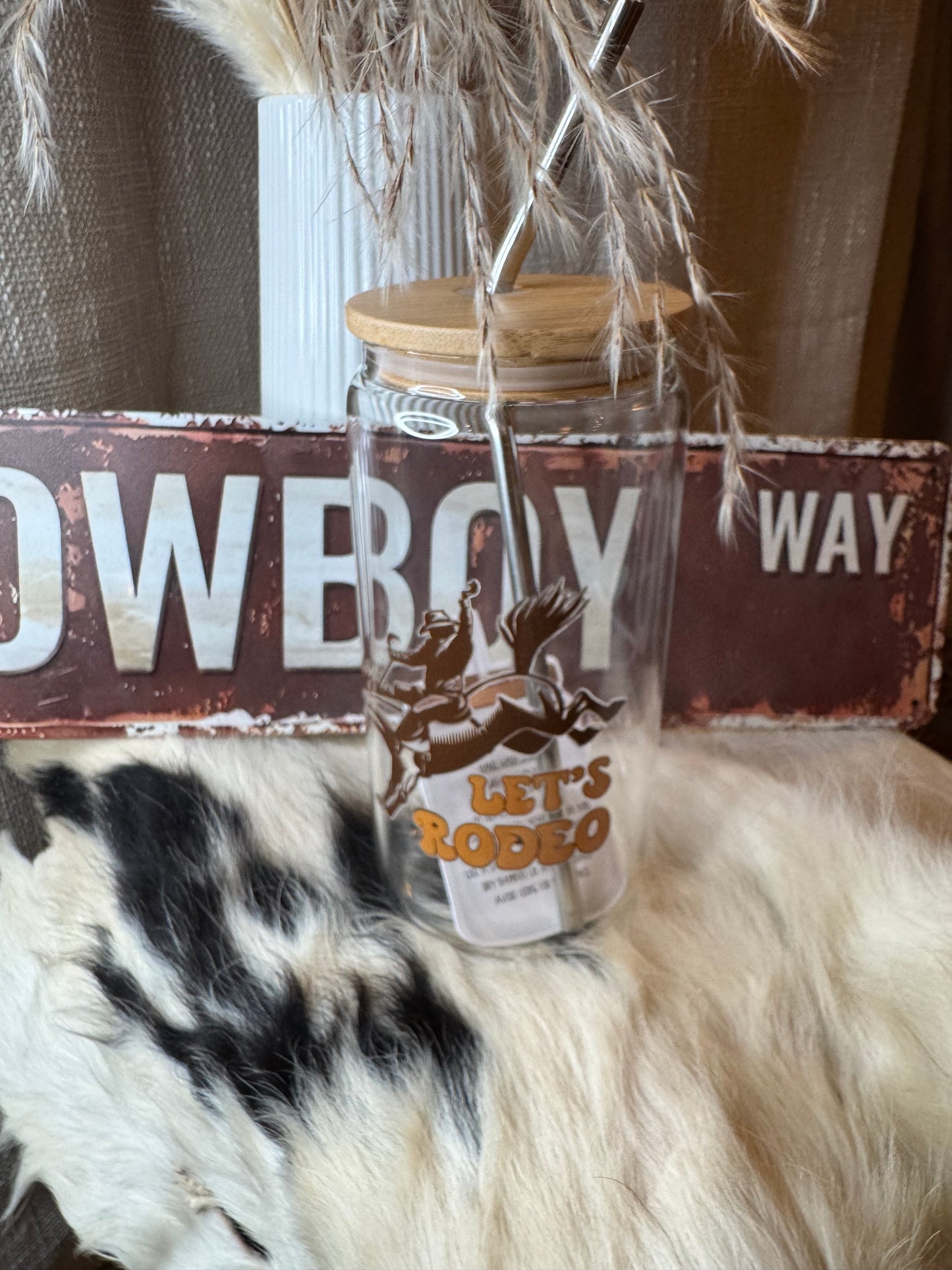 16oz Western Glass Cups