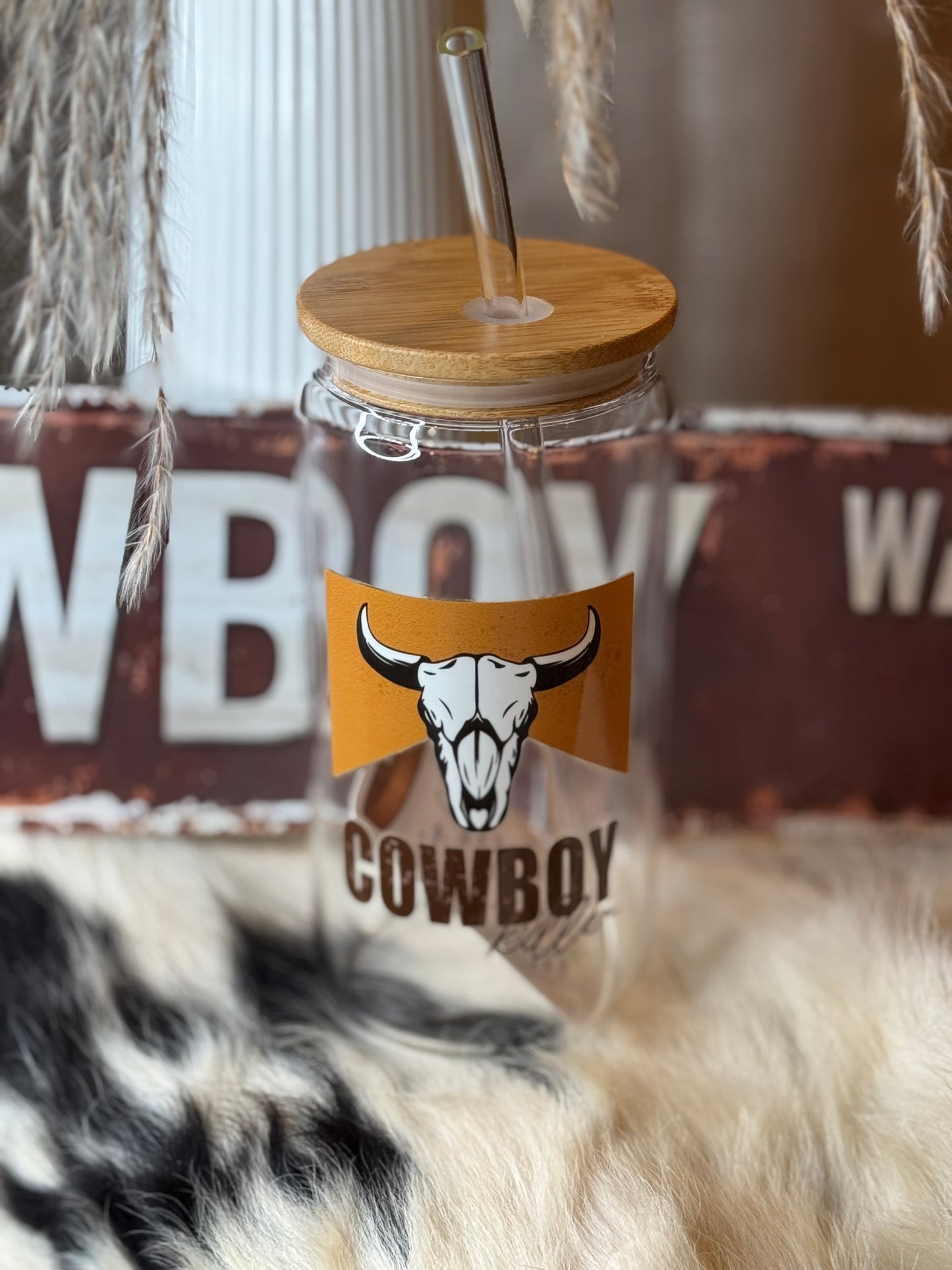 16oz Western Glass Cups