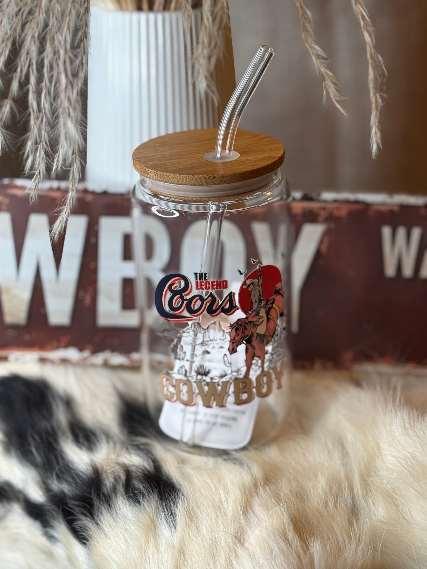 16oz Western Glass Cups