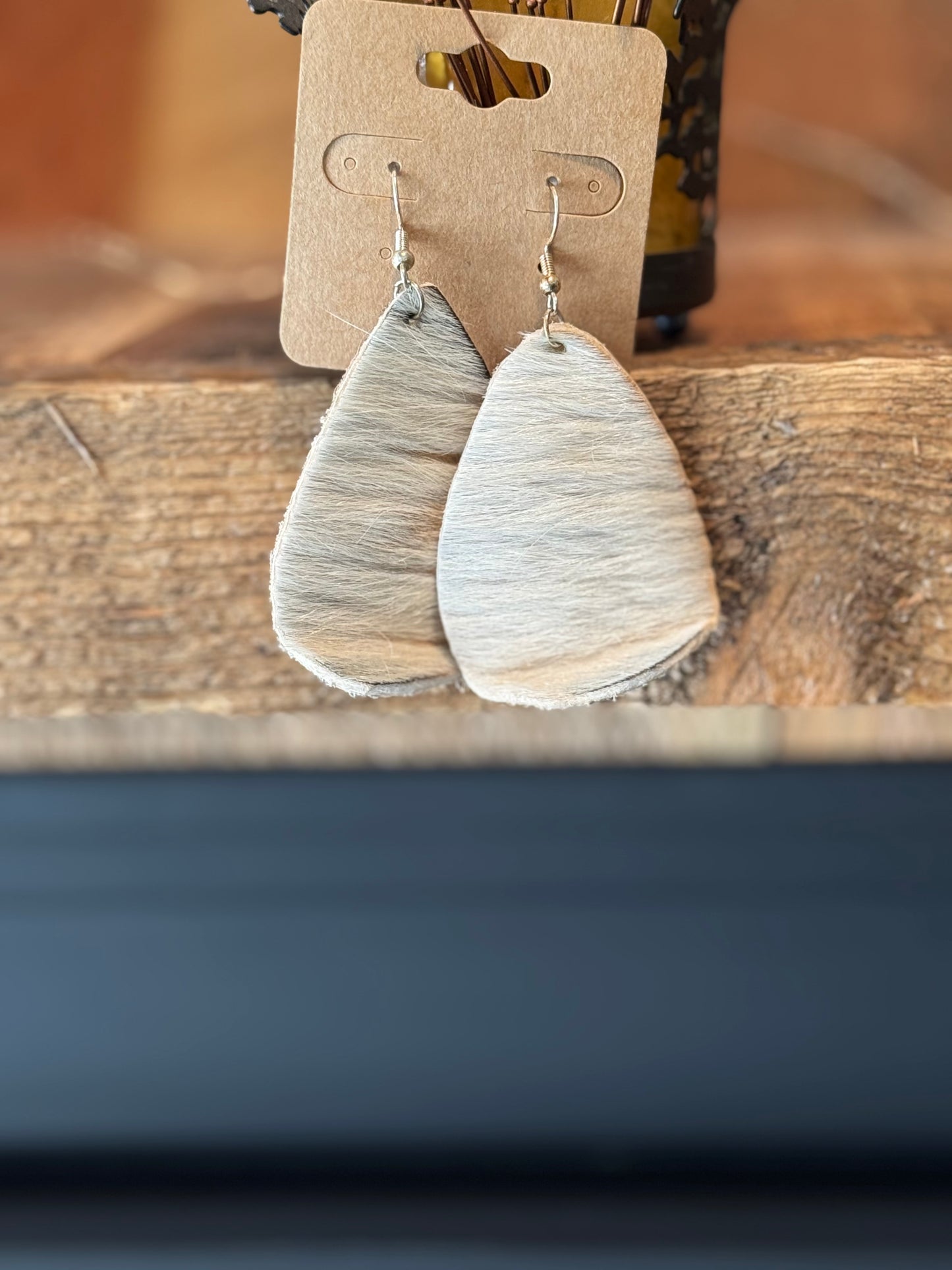 Real Cowhide Earrings