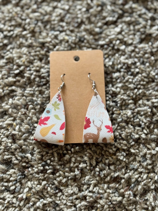 Thanksgiving Leather Earrings
