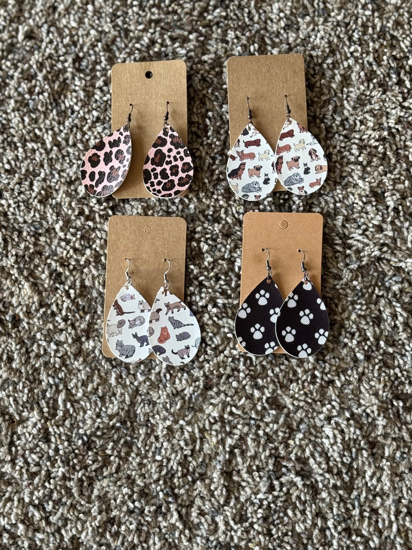 Animal Leather Earrings