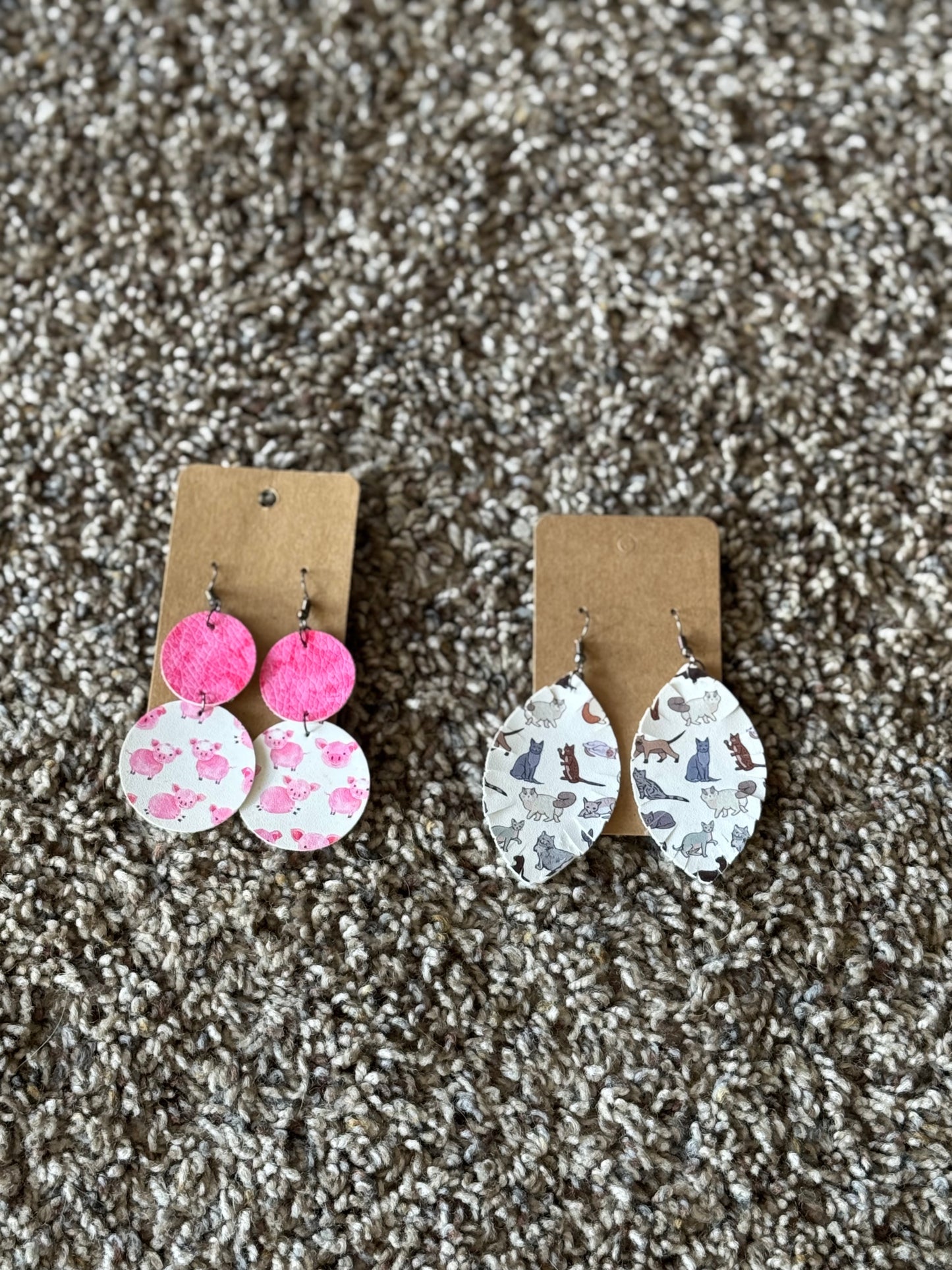 Animal Leather Earrings