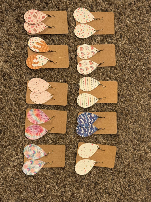 Summer Leather Earrings