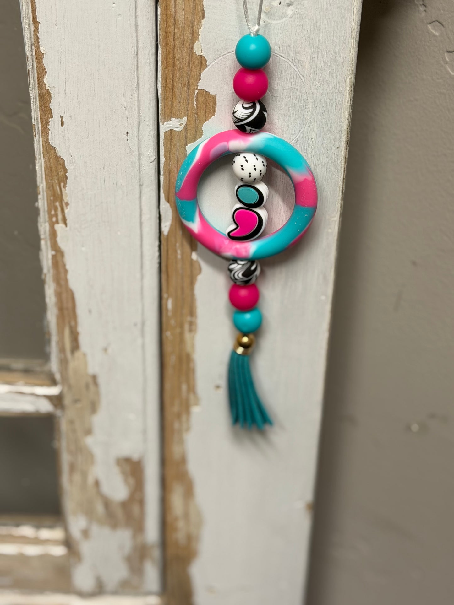 Silicone Bead Rearview mirror Charms