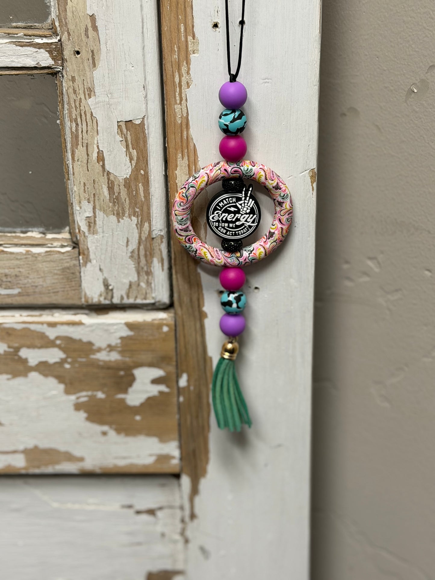 Silicone Bead Rearview mirror Charms