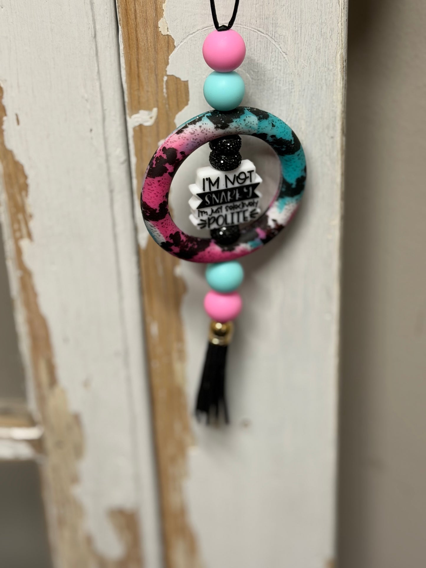 Silicone Bead Rearview mirror Charms