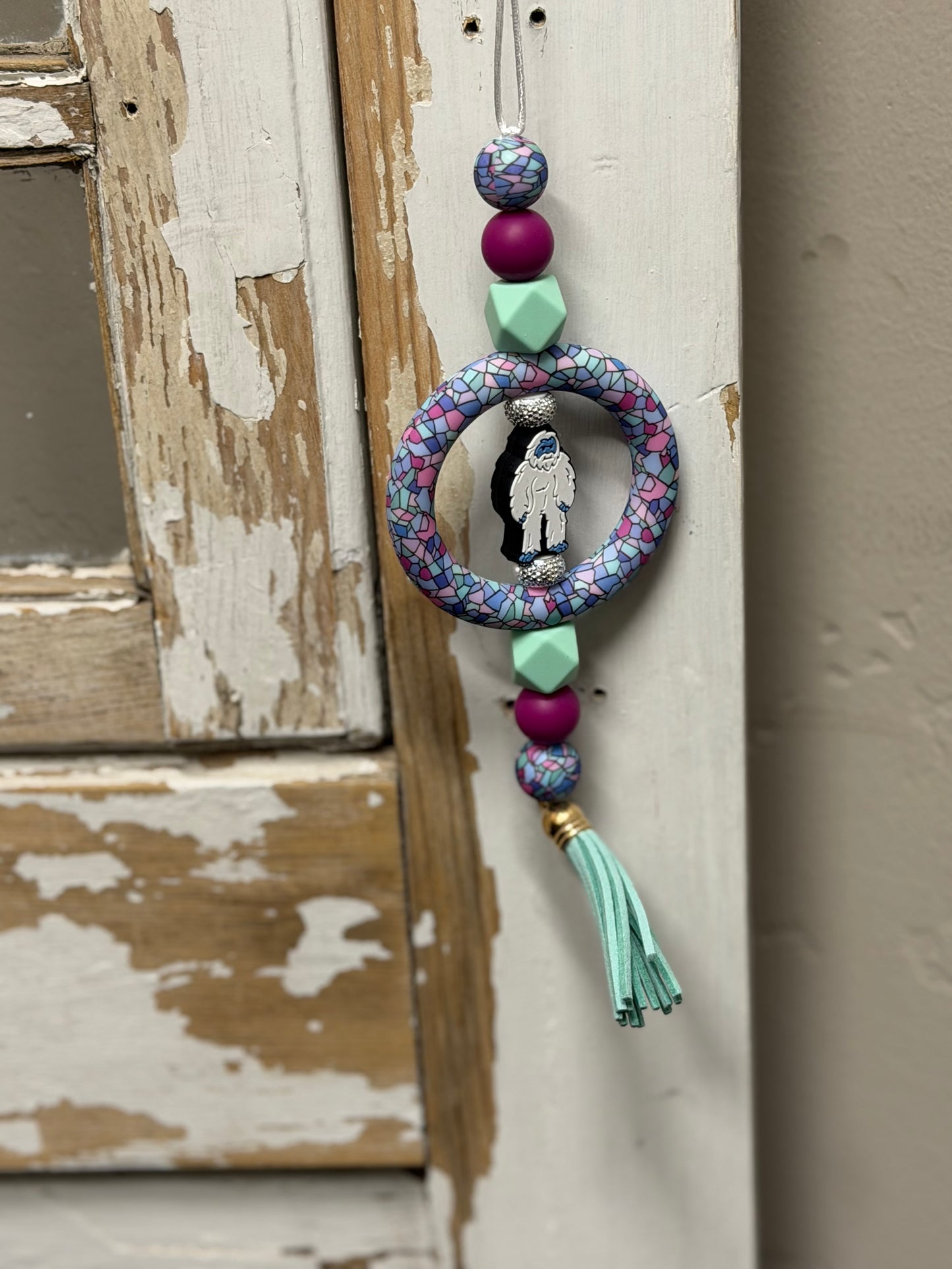 Silicone Bead Rearview mirror Charms