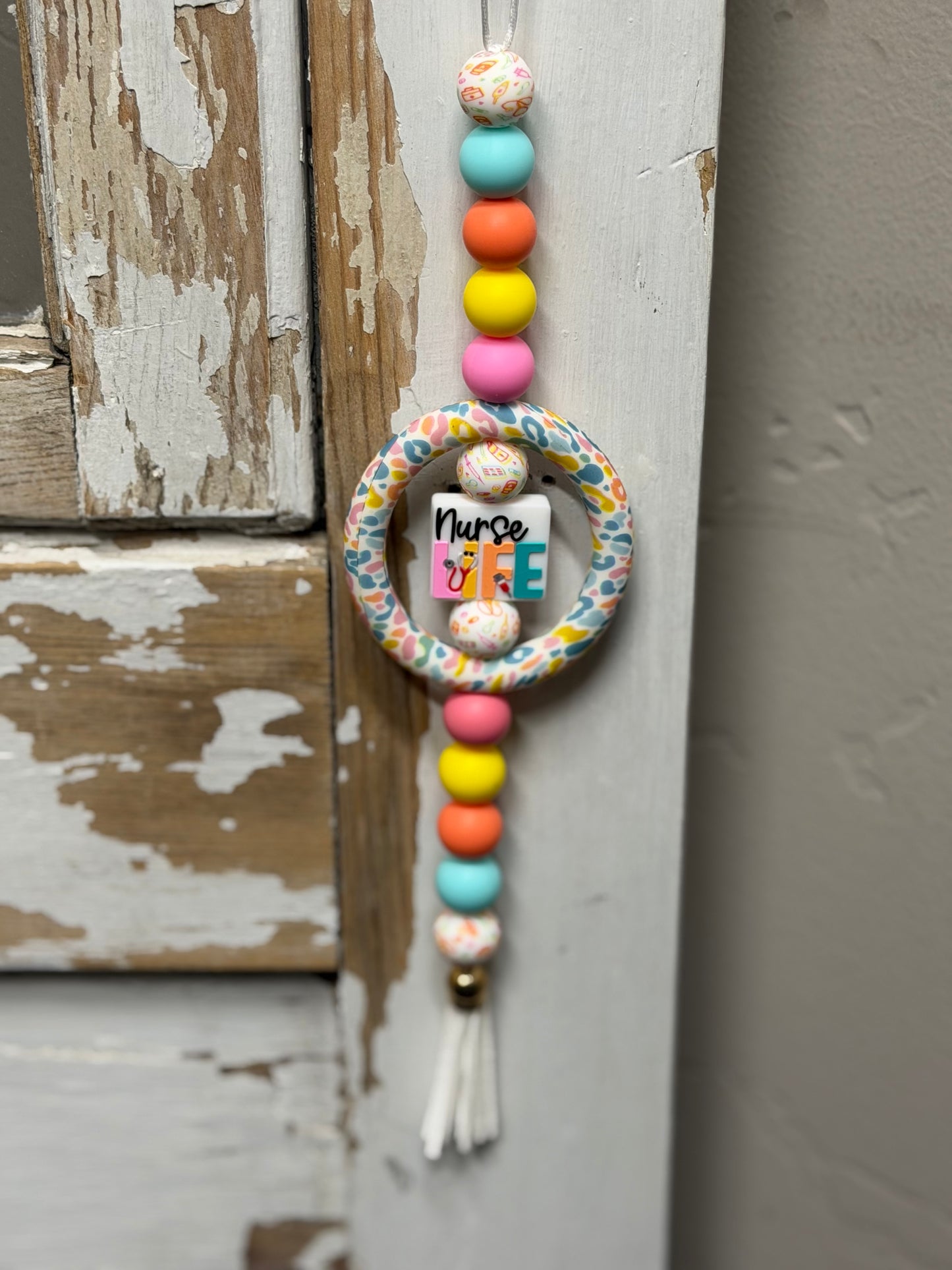 Silicone Bead Rearview mirror Charms