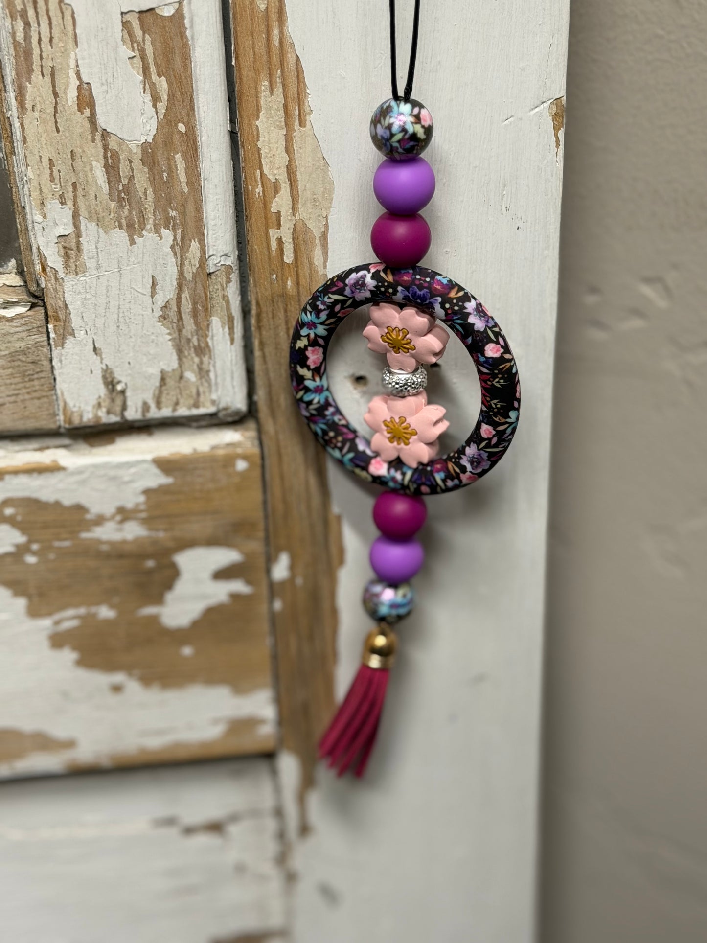 Silicone Bead Rearview mirror Charms