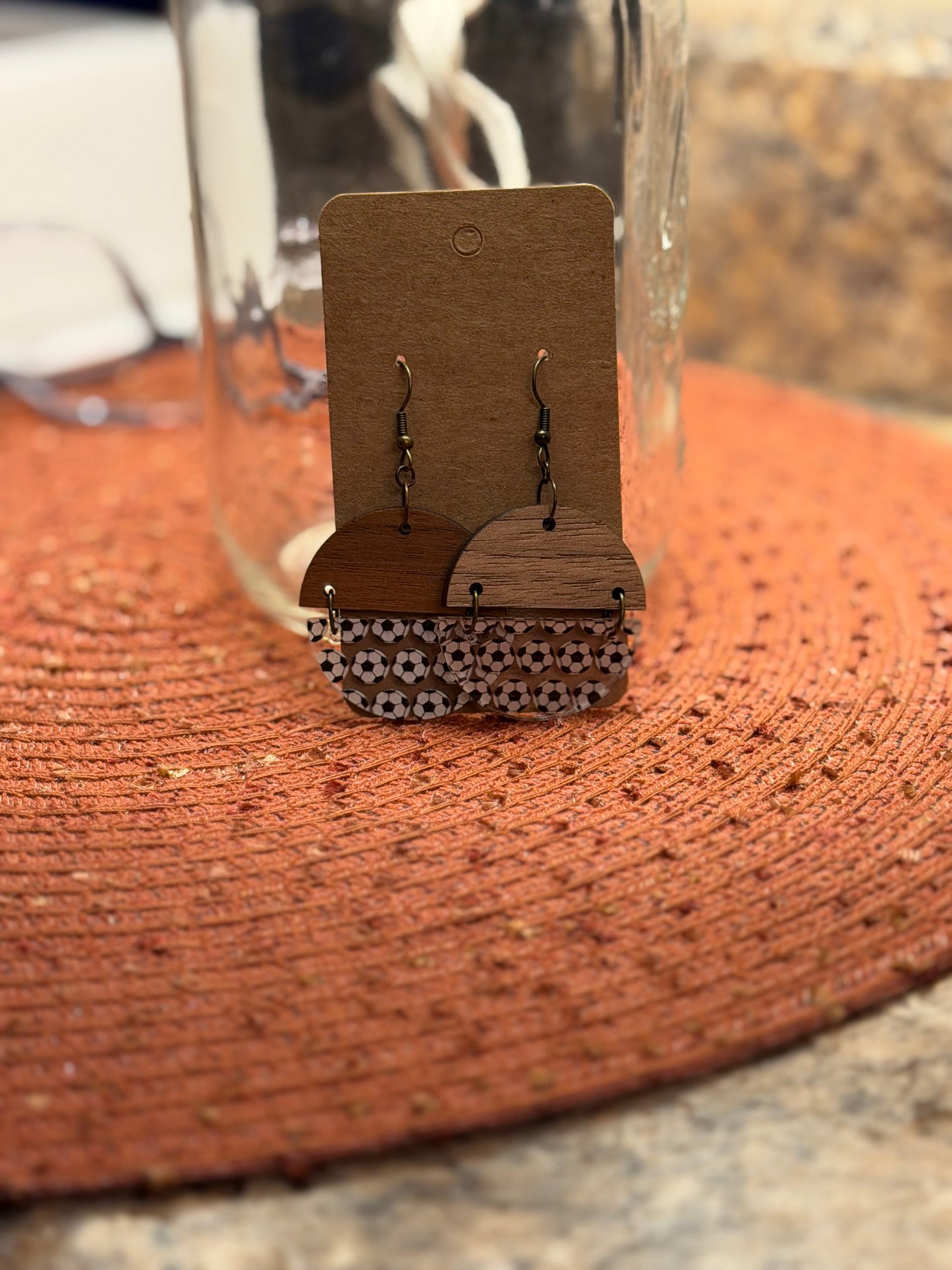 Wood Sports Earrings