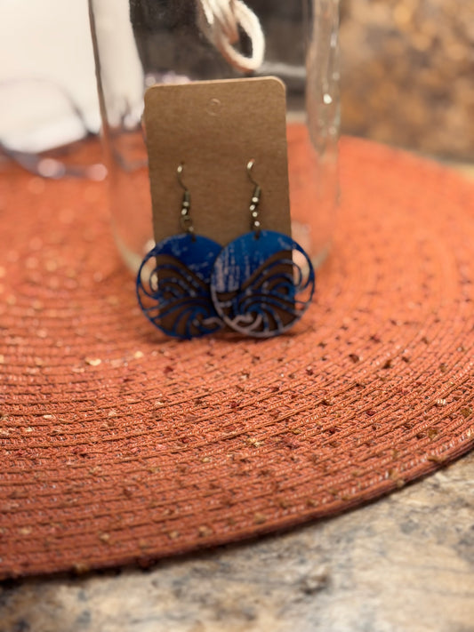 Wood Wave earrings
