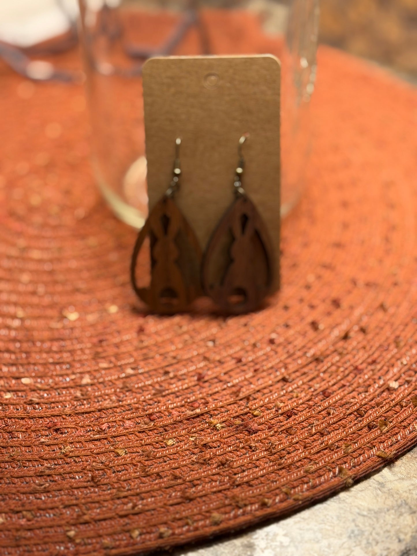 Easter Wood Earrings
