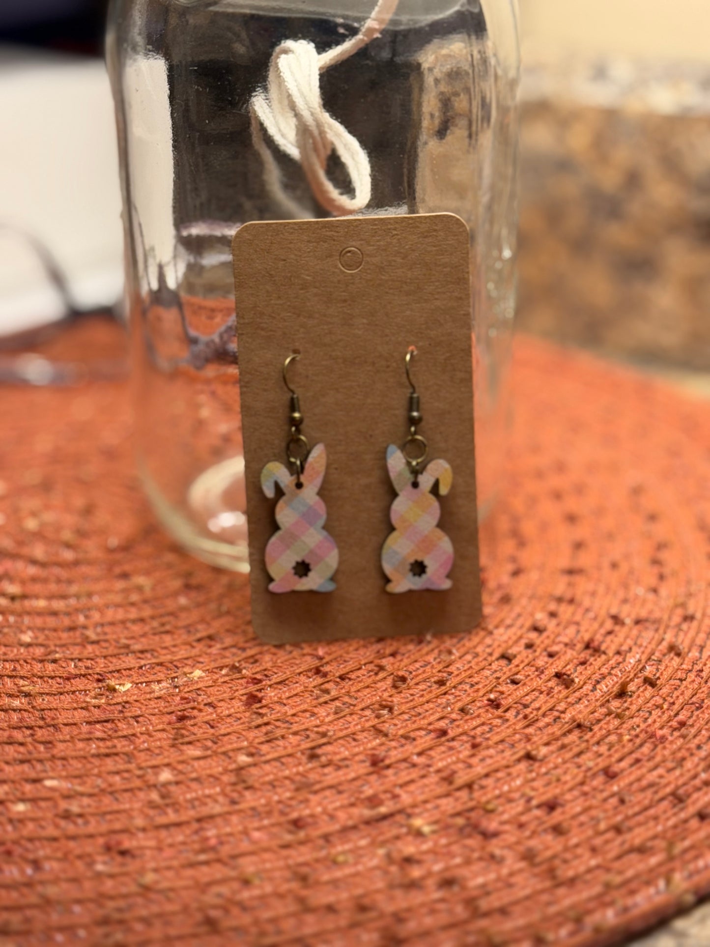 Easter Wood Earrings