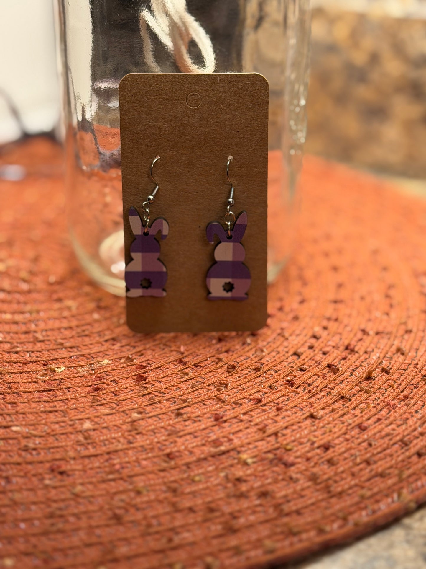 Easter Wood Earrings