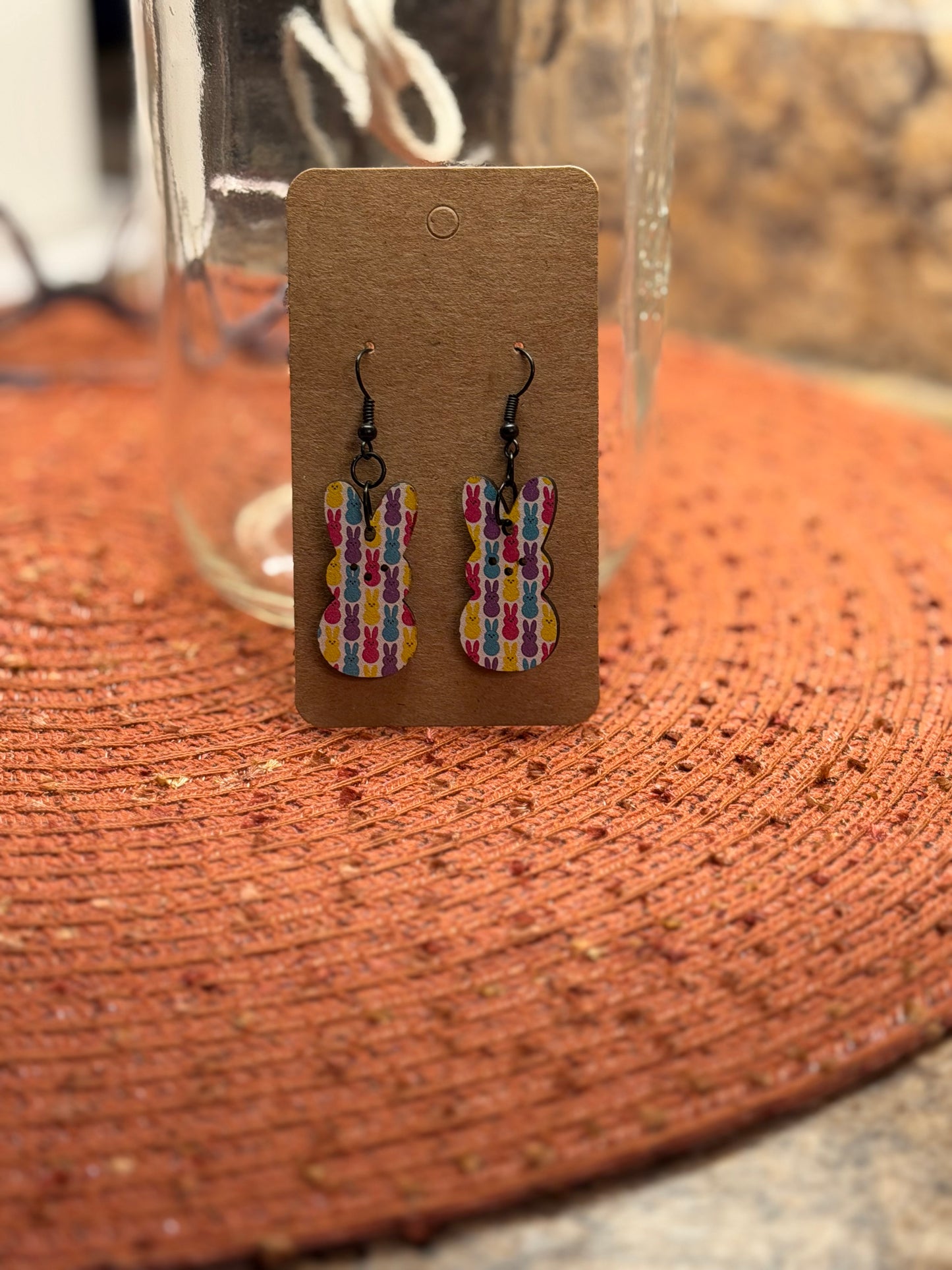 Easter Wood Earrings