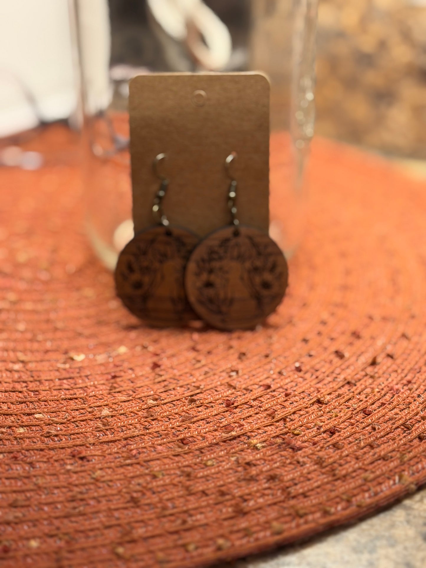 Easter Wood Earrings