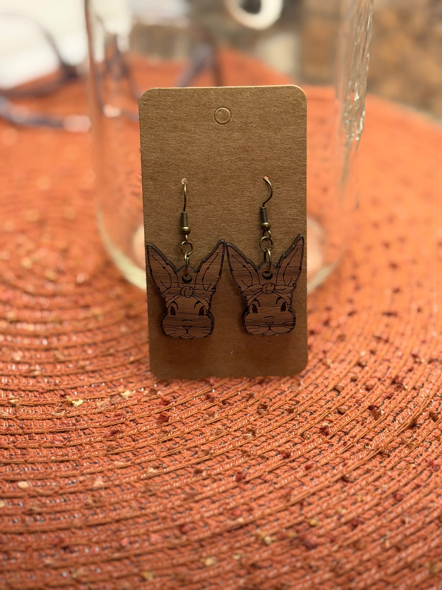 Easter Wood Earrings
