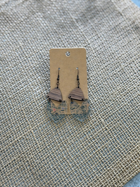 Wood School Earrings