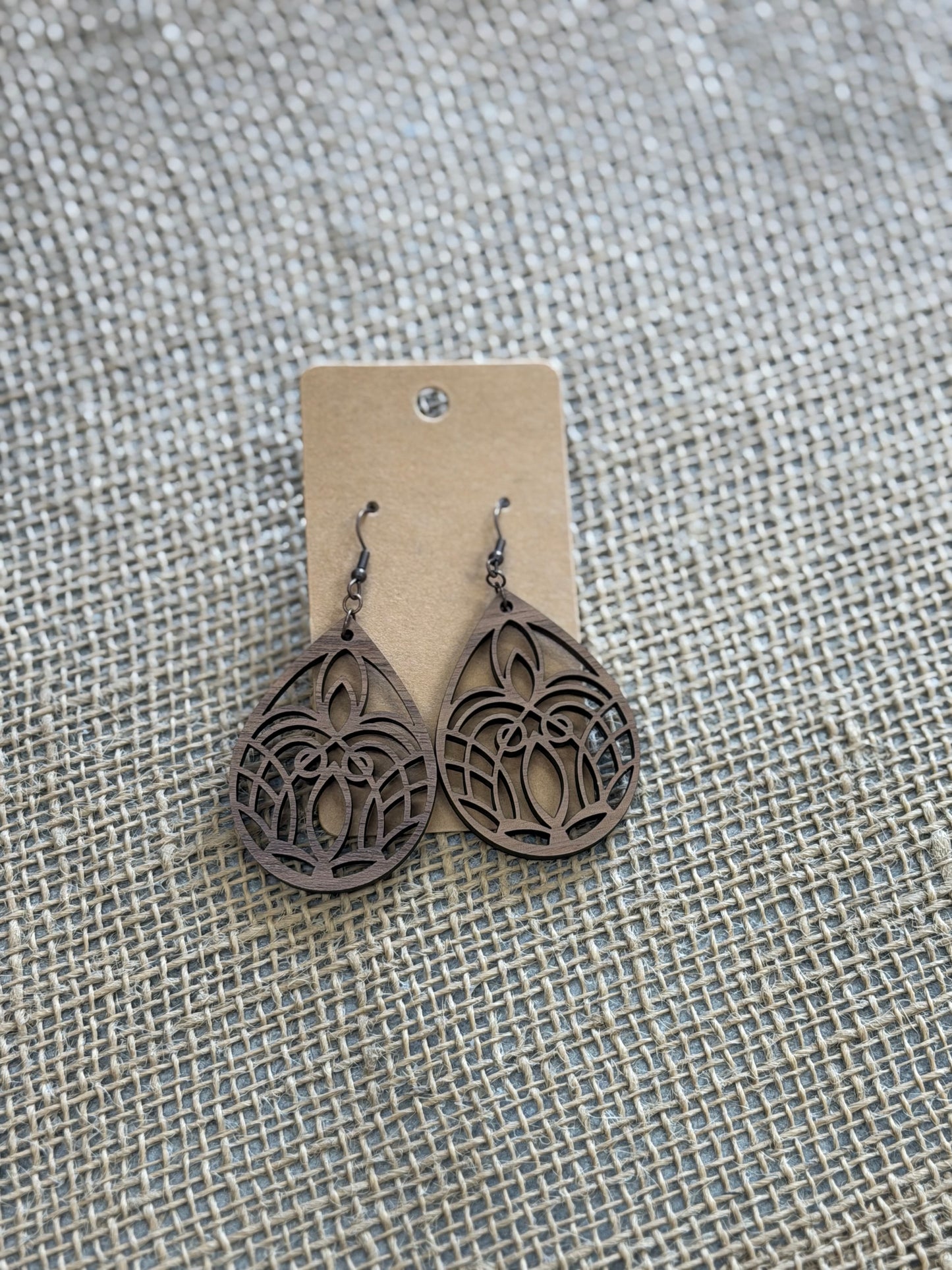Wood Design Earrings