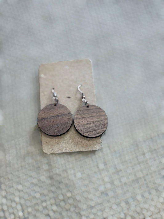 Wood Design Earrings
