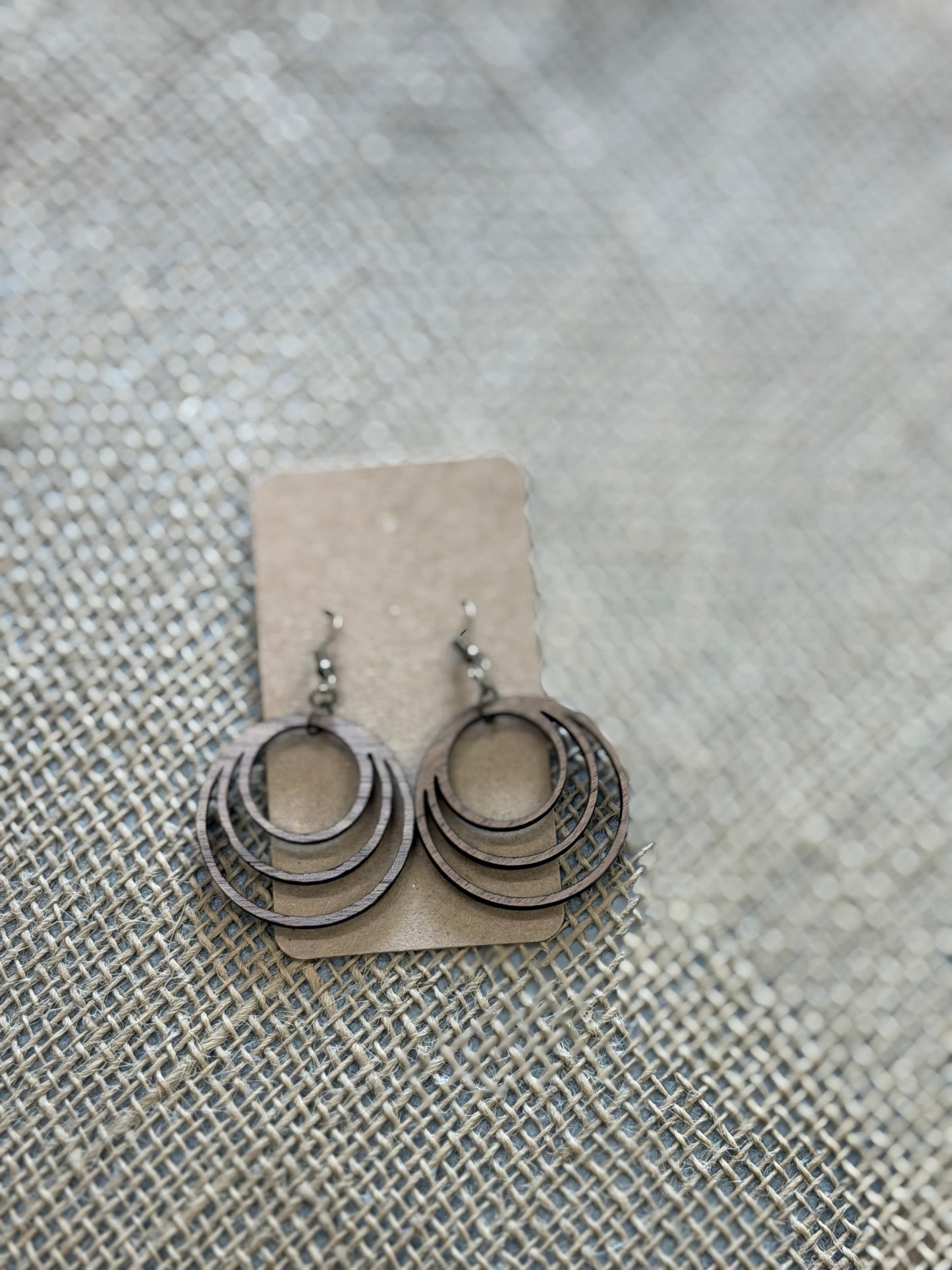 Wood Design Earrings