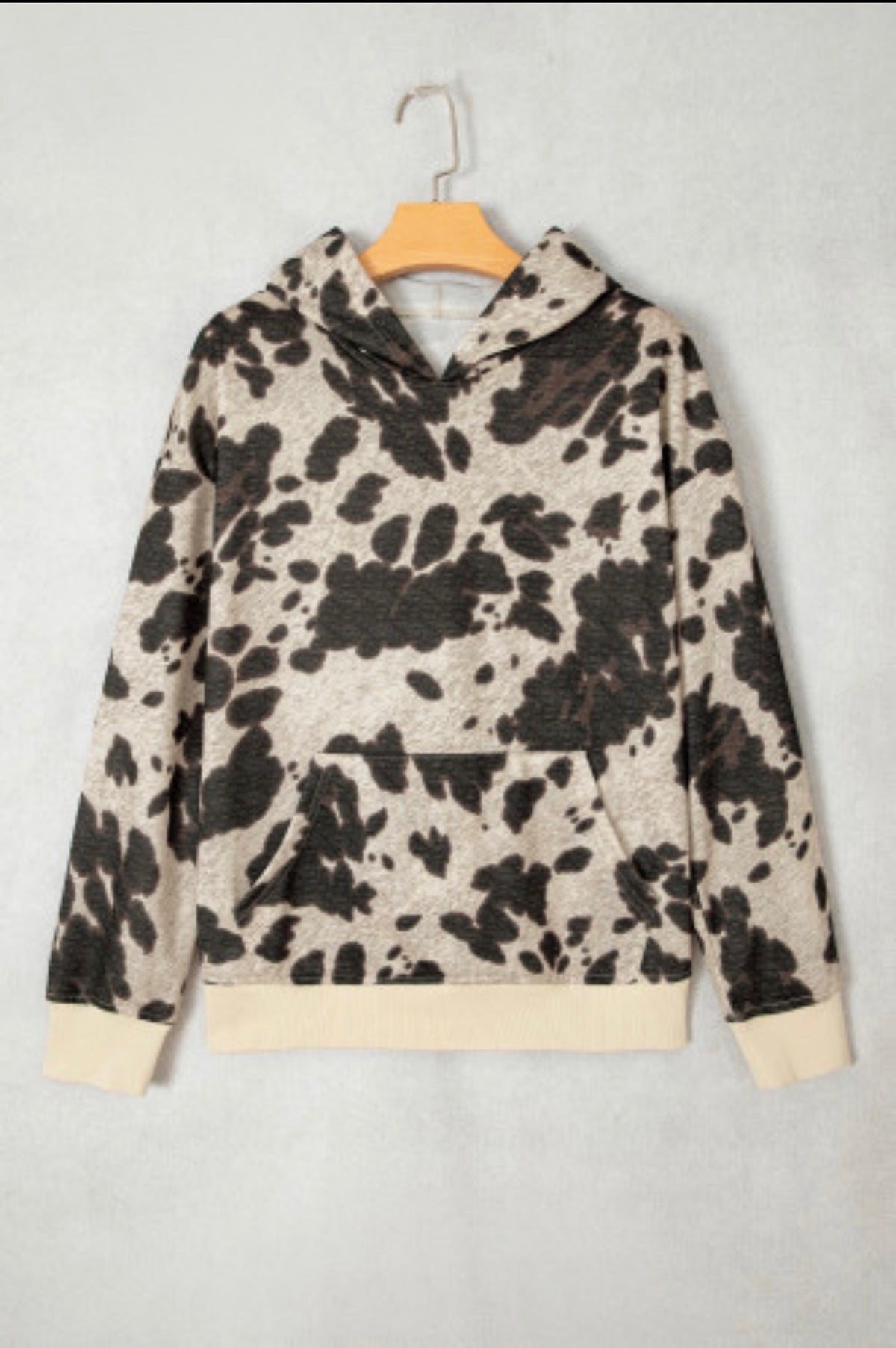 Cow Print Western Hoodie