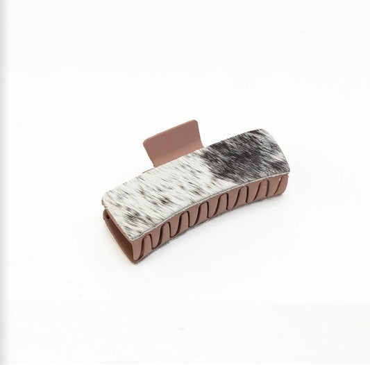 Hair-On Cowhide Claw Clip